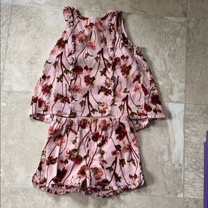 Two Piece Top and Shorts